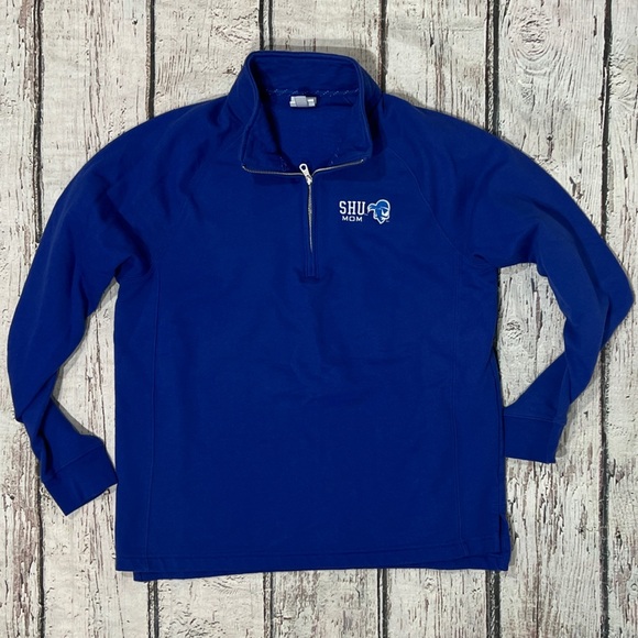 Seton Hall Pirates SHU Mom Blue Womens Sweatshirt Pullover Collegiate - Picture 1 of 3